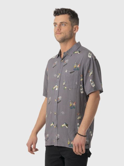 Camisa Stoked Hombre Sokos Gris-1