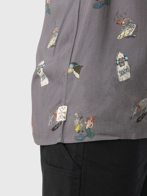 Camisa Stoked Hombre Sokos Gris-4