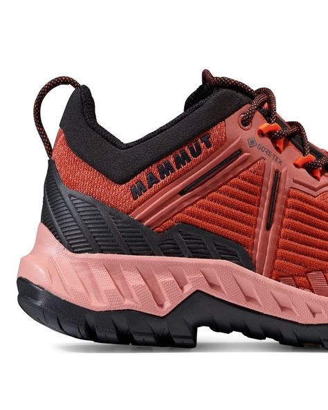 Zapatilla Mammut Mujer Alnasca Knit Iii Low Gtx Rojo-5