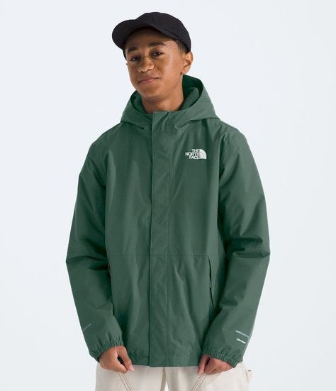 Chaqueta The North Face Niño Impermeable Warm Antora Rain Verde-0