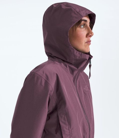Chaqueta The North Face Mujer Impermeable Daybreak Rain Morado-5