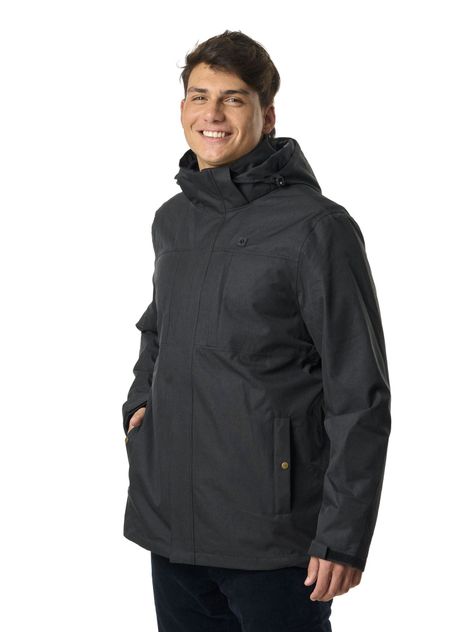 Chaqueta Kivul Hombre Siklos Reciclada Negra con Print-1