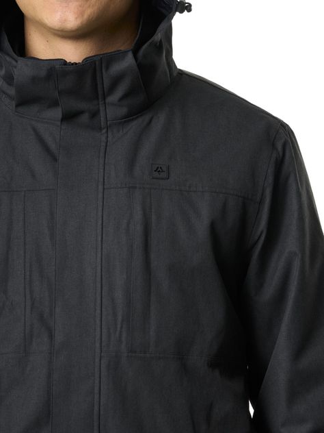 Chaqueta Kivul Hombre Siklos Reciclada Negra con Print-5