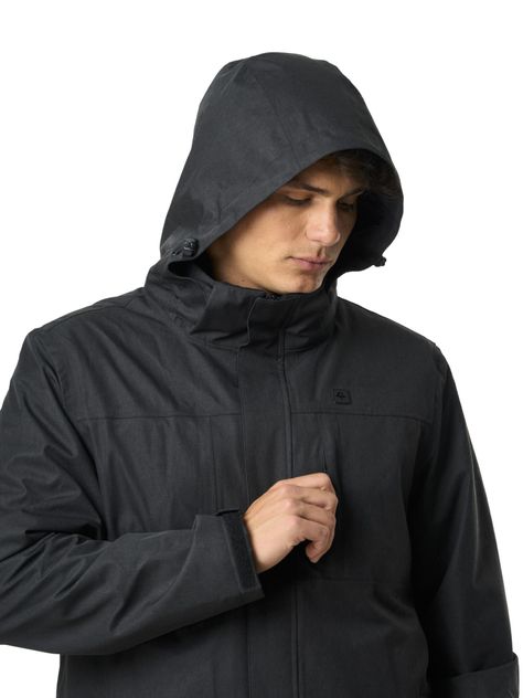 Chaqueta Kivul Hombre Siklos Reciclada Negra con Print-7
