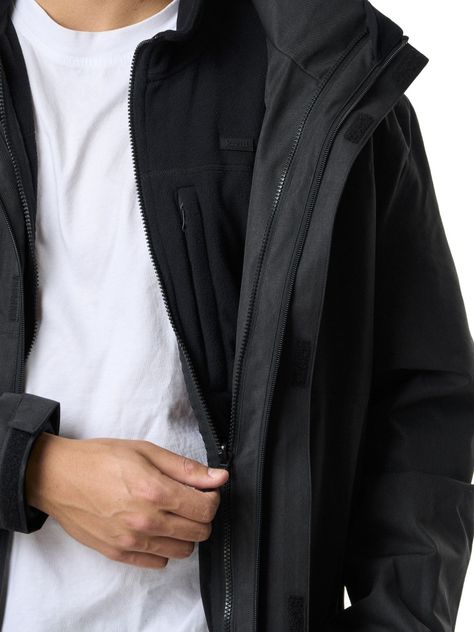 Chaqueta Kivul Hombre Siklos Reciclada Negra con Print-8
