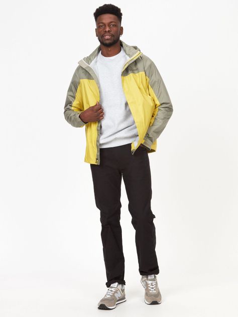 Chaqueta Marmot Hombre Impermeable Precip Eco MA22472 Amarillo-2