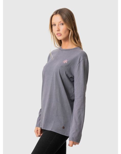 Polera Stoked Mujer Clouds Ml Gris-1