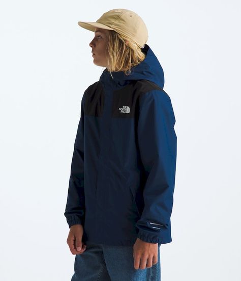 Chaqueta The North Face Niño Impermeable Antora Rain Azul-3
