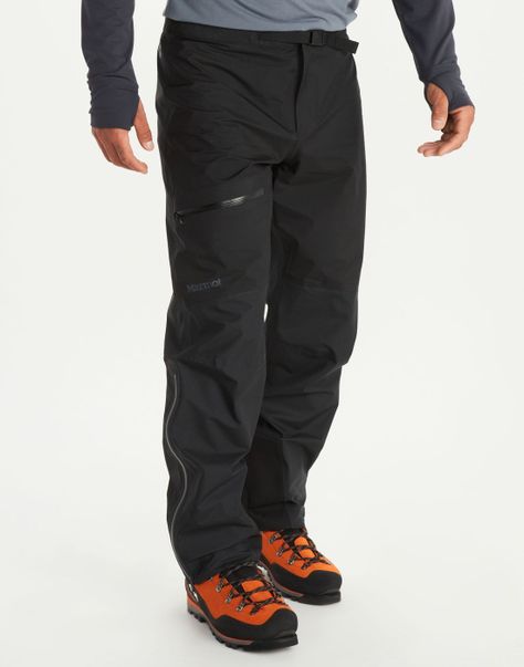 Pantalones Marmot Hombre Impermeables Mitre Peak Gtx Negro-0