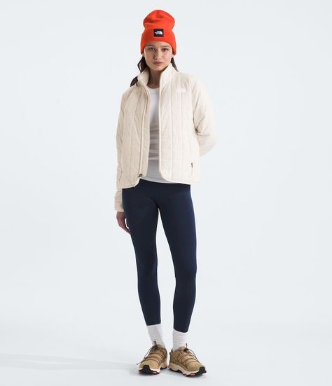 Chaqueta The North Face Mujer Insulada Junction Beige-3