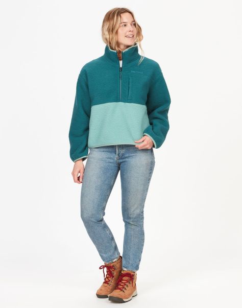 Polar Marmot Mujer Aros Half-zip Único color-1