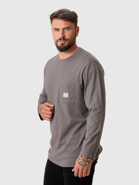 Polera Kivül Hombre Logo Ml KV009 Gris-1