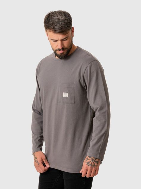 Polera Kivül Hombre Logo Ml KV009 Gris-3
