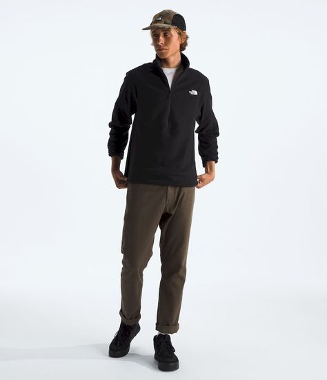 Polar The North Face Hombre Glacier 45689 Zip Negro-3
