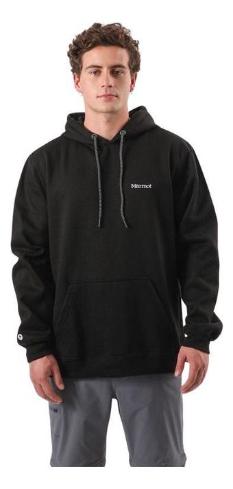 Polerón Marmot Hombre Chest Logo Hoody Negro-0