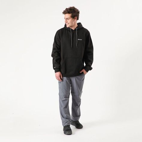Polerón Marmot Hombre Chest Logo Hoody Negro-2