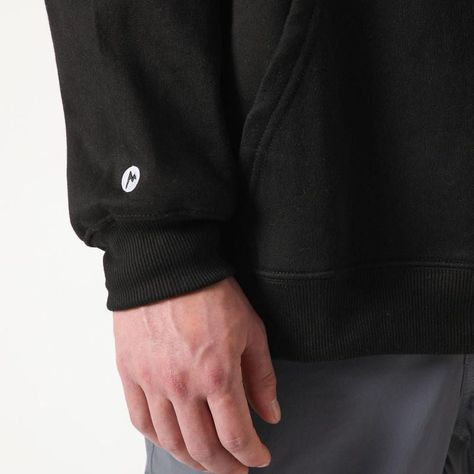 Polerón Marmot Hombre Chest Logo Hoody Negro-4