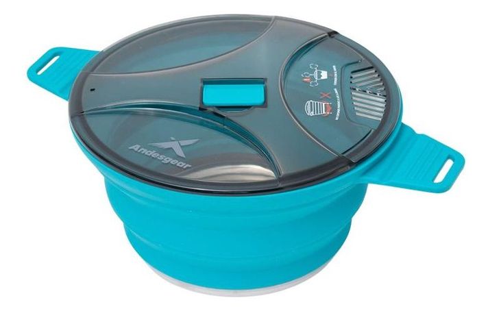 Olla Andesgear Unisex Plegable De Silicona 2,5l Turquesa Turquesa-0