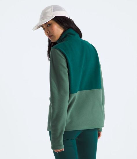 Polar The North Face Mujer Glacier 45689 Snap Verde-2
