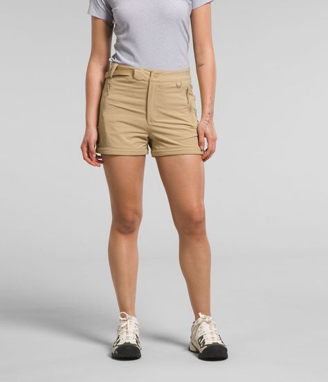 Pantalon The North Face Mujer Trekking Bridgeway Zip Off Beige-2