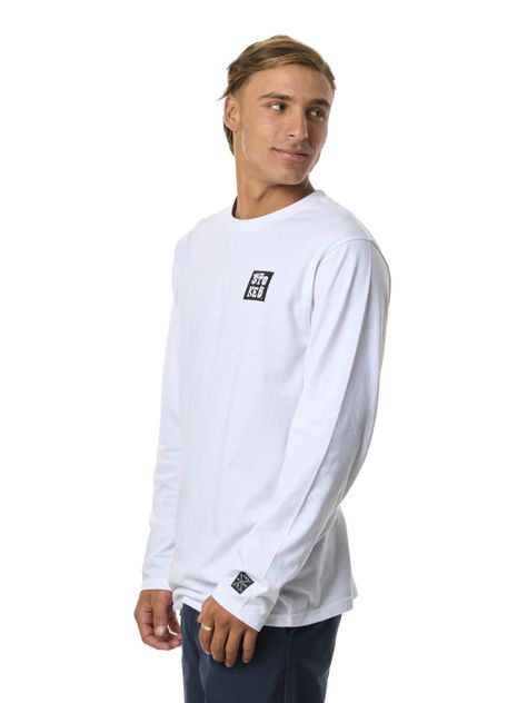 Polera Stoked Hombre Logo Ml Blanco-2
