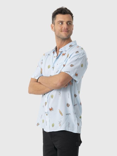 Camisa Stoked Hombre Sokos Celeste-1