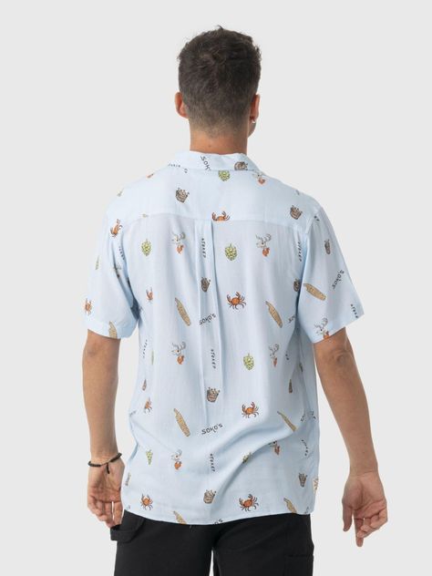 Camisa Stoked Hombre Sokos Celeste-2
