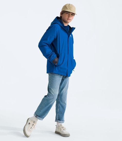 Chaqueta The North Face Hombre Impermeable Warm Antora Rain Azul-3
