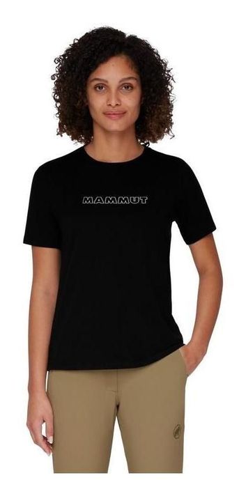 Polera Mujer Mammut Core T-Shirt Logo Negro-0