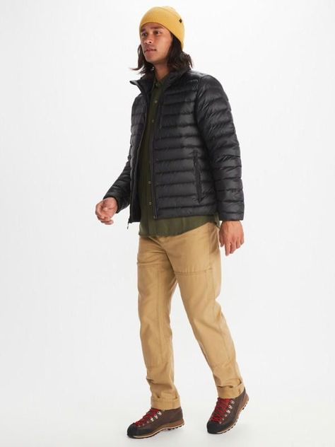 Chaqueta Marmot Hombre Highlander Down Negro-2