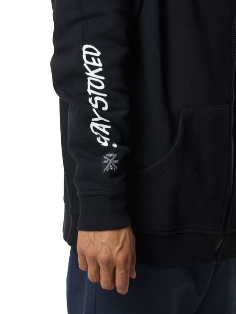 Polerón Stoked Hombre Tubazo Negro-5