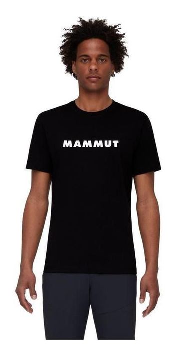 Polera Mammut Hombre Core T-shirt Logo MM0001 Negro-0