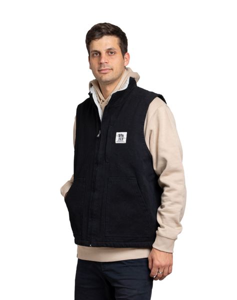 Chaqueta Stoked Hombre Vest Negra-1