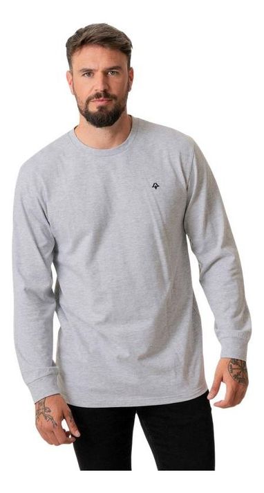 Polera Kivül Hombre Logo Ml Clara Gris-0