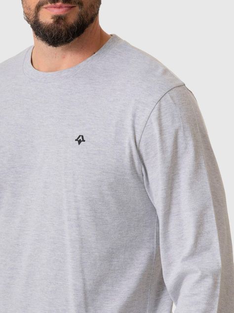 Polera Kivül Hombre Logo Ml Clara Gris-4