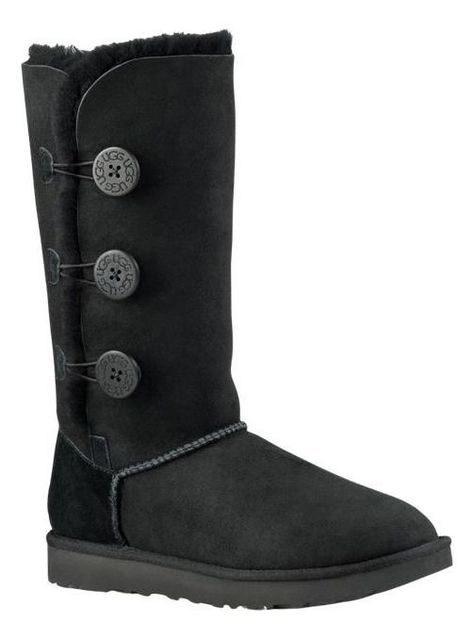 Bota UGG Mujer Bailey Button Triplet Ii Negro-0