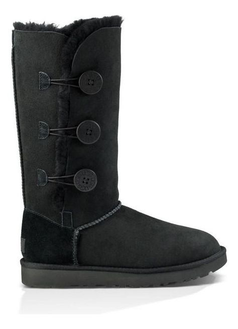 Bota UGG Mujer Bailey Button Triplet Ii Negro-1