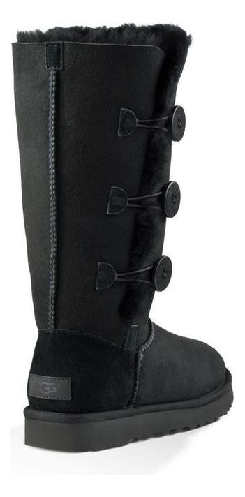 Bota UGG Mujer Bailey Button Triplet Ii Negro-3