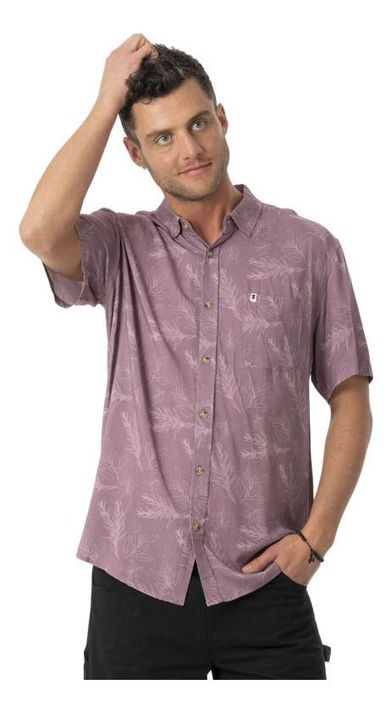 Camisa Stoked Hombre Medusa Morado-0