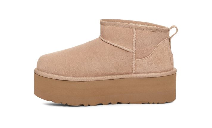 Bota Ugg Mujer Classic Ultra Mini Platform Beige-2