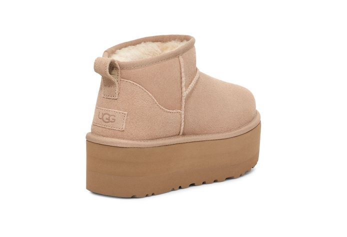 Bota Ugg Mujer Classic Ultra Mini Platform Beige-3