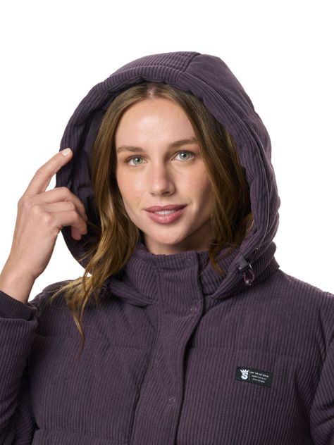 Chaqueta Stoked Mujer Flip Hoodie Morado-4