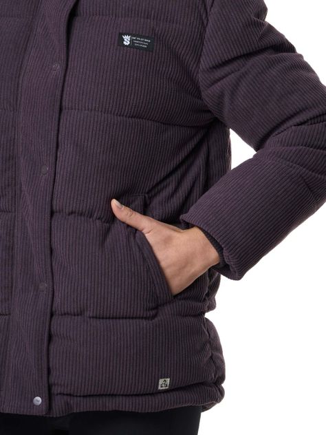 Chaqueta Stoked Mujer Flip Hoodie Morado-5