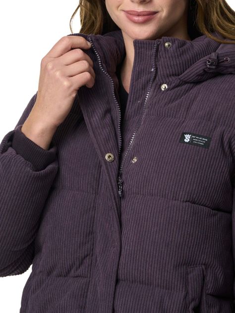 Chaqueta Stoked Mujer Flip Hoodie Morado-6