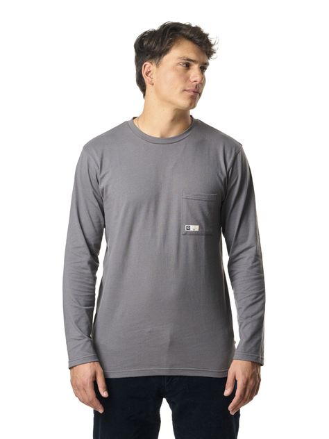 Polera Kivul Hombre Logo MI Gris-0