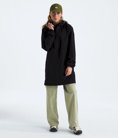 Chaqueta The North Face Mujer Impermeable Daybreak Mid Rain Parka Negro-0