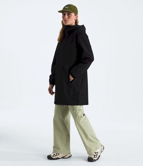 Chaqueta The North Face Mujer Impermeable Daybreak Mid Rain Parka Negro-4