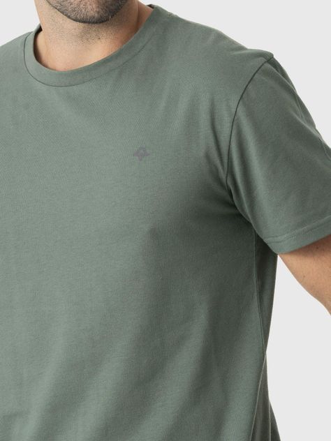 Polera Kivül Hombre Logo Reciclada Verde-3
