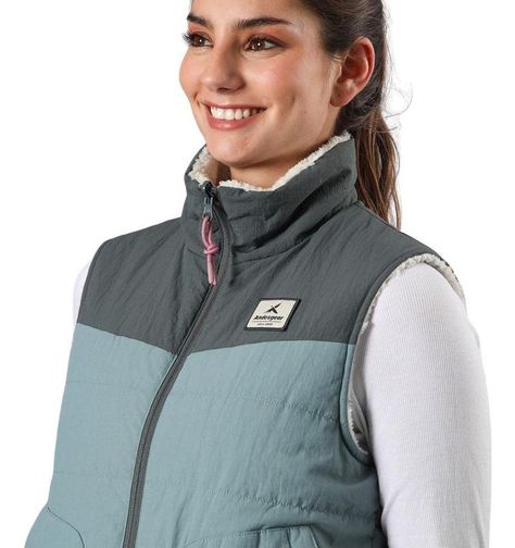 Chaqueta Andesgear Mujer Reversible Trancura Vest Azul-3