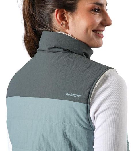 Chaqueta Andesgear Mujer Reversible Trancura Vest Azul-4
